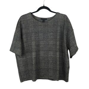 Banana Republic Womens Glen‎ Plaid Top XL Office Business Career Professional